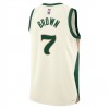 Canotte Uomo Boston Celtics Jaylen Brown 7 Nike 2023-24 City Edition Bianco Swingman